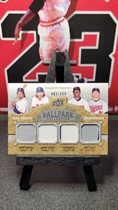 2009 Upper Deck Ballpark Collection Quad Patch Ramirez Damon Hunter Garza /500