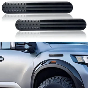 2PCS Car Truck 3D American Flag Emblem Metal USA Sticker Badge Decal Accessories - Foto 1 di 14