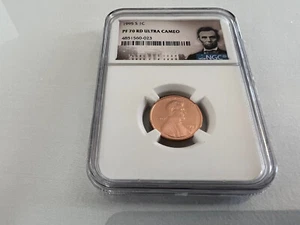 1995-S LINCOLN CENT NGC PF70 ULTRA CAMEO PORTRAIT LABEL "TOP POP NGC VALUE $110" - Picture 1 of 4