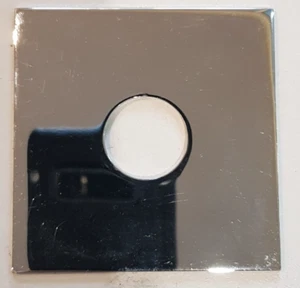 Escutcheon Rosette Wall Plate Square Chrome 70x70mm Cover Bath Trim Shower Part - Picture 1 of 7