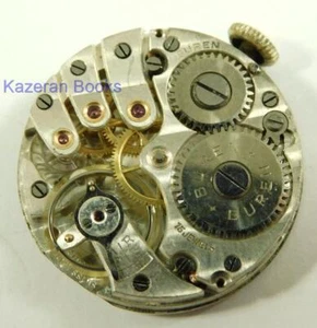 Antique Buren 15J Mechanical Wristwatch Movement Working Parsons Bristol Dial - Picture 1 of 5