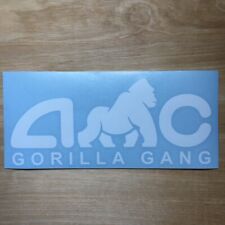 AMC Stock Decal Bumper Sticker - Gorilla Gang Ape Nation! HODL YOU APES! 3”x7”