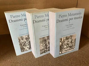 DRAMAS FOR MUSIC Vol. I II III Pietro Metastasio Marsilio 2002 2003 2004 1^ Ed - Picture 1 of 18