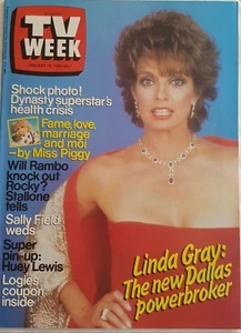 TV Week 1985 JAN 19~Dallas,Dynasty,Country Practice,Sons & Daughters,ANZACS-NM - Picture 1 of 5