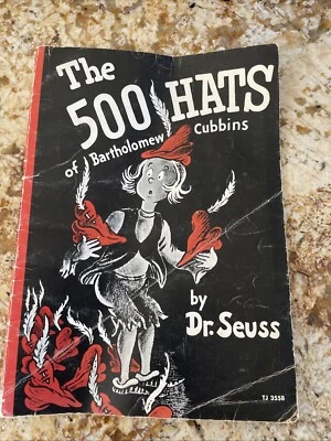 The 500 Hats of Bartholomew Cubbins by Dr. Seuss 1966 Vintage Softcover Rare 1st - Image 1 of 4