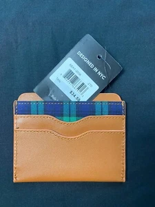 Bespoke Unisex Leather Wallet Card Holder Tan Leather NEW MSRP $34.50 - Picture 1 of 2