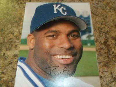  BRIAN MCRAE SIGNED 8 X 10 MATTE PHOTO K.C. ROYALS CHICAGO CUBS (B) - Imagem 1 de 2