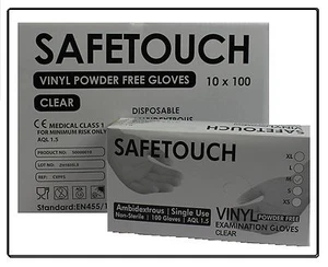 Disposable Powder Free Clear Vinyl Gloves Medical Grade Examination Doctor 100 - Picture 1 of 1