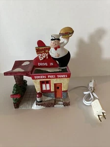 Christmas Valley Hungry Boy Drive In Light Up 1997 Seasonal Specialties WORKS! - Picture 1 of 11