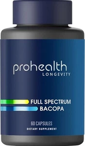 ProHealth Full Spectrum Bacopa Triple Lab Tested 1000mg 30 Servings EXP 10/2026 - Picture 1 of 4