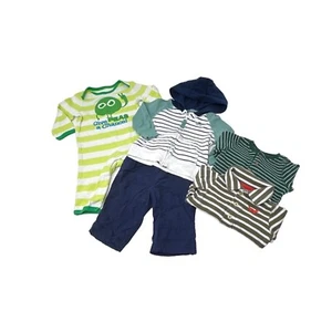 Conjunto de una pieza, pantalones, sudadera y 2 trajes de cuerpo para bebés niños - talla 3 M - Imagen 1 de 11
