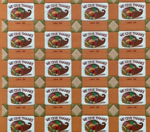 Full mint sheet of 20 Stamps MNH #3546 WE GIVE THANKS 34 cent - Picture 1 of 1