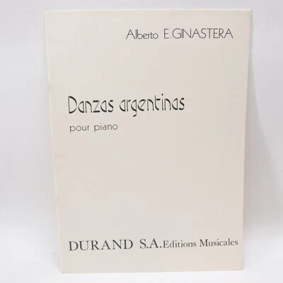 Alberto E Ginastera Danzas Argentinas Piano Songbook Sheet Music Score Durand - Image 1 of 4