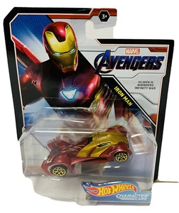 MINT Hot Wheels Iron Man Marvel Character Car #GFN14 Avengers Infinity War - Picture 1 of 6