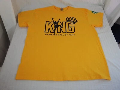 Camiseta Amarilla Salón de la Fama Rey Félix de los Marineros de Seattle, XLrg. Gildan. Foto 1 de 4