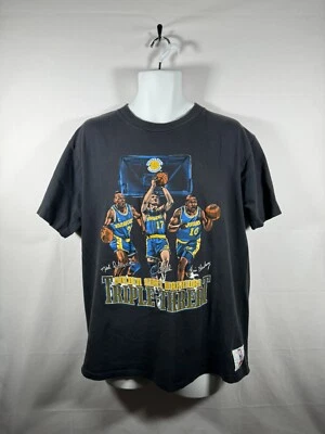 De colección Nuez moscada Golden State Warriors Triple Amenaza Mullins Hardaway Richmond XL Foto 1 de 4