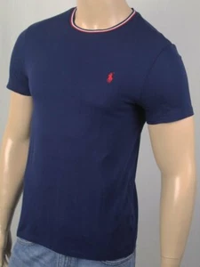 Polo Ralph Lauren Navy Blue Custom Slim Short Sleeve Shirt NWT - Picture 1 of 1