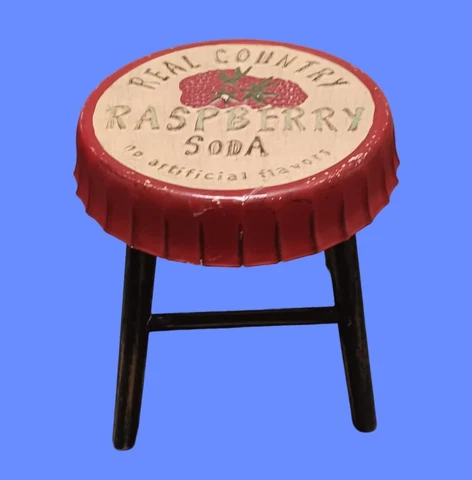 Vintage Soda Bottle Top Stool Cover