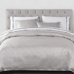 Marilyn Modern Bubble 3 Piece Duvet Cover Set with Pillow Shams, Gray Silver Met - Picture 1 of 6