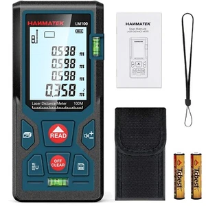 Entfernungsmesser Digital Laser Distanzmesser mit LCD Hintergrundbeleuchtung 100 - Bild 1 von 2