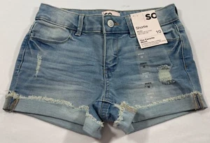 SO FAVORITE STRETCH DENIM SHORTIE W/ RAW CUFFED HEM SIZE 16 - Picture 1 of 3