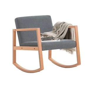 B-waren Schaukelstuhl Wohnzimmer Schaukelsessel Schwingsessel FST93-HG-bwaren - Bild 1 von 10