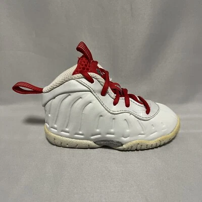 Nike Little Posite One Rojo Blanco Azul Zapatos para Niños Pequeños Talla 5C Foto 1 de 4
