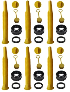 6-Pk SCEPTER GAS CAN SPOUTS & VENT KIT Moeller MIDWEST American IGLOO Eagle REDA - Picture 1 of 15