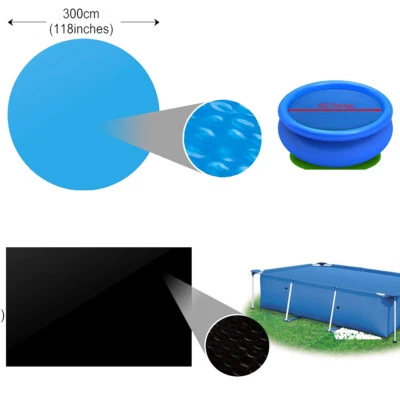 Pool Solarfolie PE Wärmeplane Solarplane Solarabdeckung PVC Schwimmbadabdeckung - Bild 1 von 4
