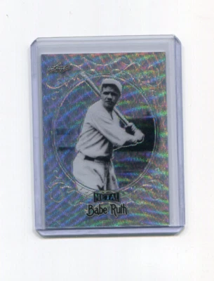 2019 Leaf Metal Babe Ruth Collection Silver Wave Babe Ruth    Card 42 - Image 1 of 2