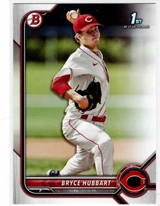Bryce Hubbart Cincinnati Reds 2022 Bowman Draft 1st Bowman - Imagen 1 de 3