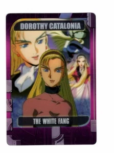 plastic card Gundam Wing W anime Dorothy Catalonia 6-37-440 The White Fang - Picture 1 of 2