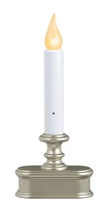 Fpc1221p Battery Operated Led Dusk To Dawn Window Candle Polycarbonate With Real - Picture 1 of 5