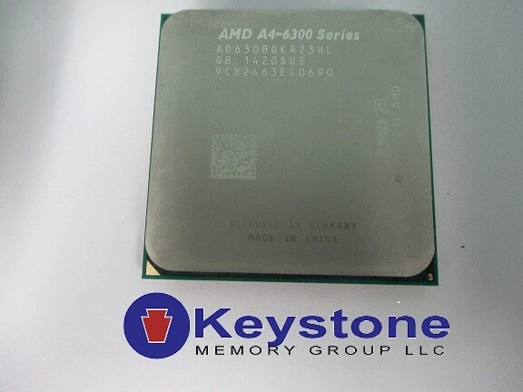 AMD A4-6300 3.7Ghz Dual core 1MB L2 Socekt FM2 AD6300OKA23HL *km - Image 1 of 1