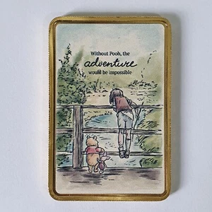 Winnie the Pooh 24ct gold plated ingot Coin Collectable Adventure - Picture 1 of 3