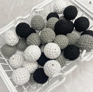 ★ Häkelperlen 16 mm & 20 mm | Häkelperle | Schnullerkettenmaterial ★ - Bild 1 von 12