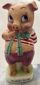 Kelvin Exclusives Piggy Bank Pudgy Stopper Anthropomorphic Sailor Pig 50s? READ - Picture 1 of 14