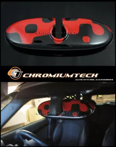 Mini Cooper / S / Eins R52 R55 R56 R57 R60 Leuchtend Rot Innenspiegelgehäuse - Picture 1 of 1