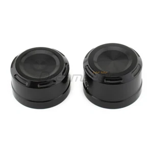 Black Rear Axle Bolt Cover for Harley Softail Breakout FXFB 2018-23 Nut Cap CNC - Picture 1 of 9