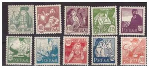 PORTUGAL 1941 - REGIONALTRACHTEN SERIE MH * - Bild 1 von 1