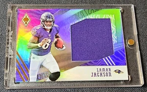 2018 Panini Phoenix Rookie Purple /75 Patch Lamar Jackson Jersey Rookie RC #17 - Picture 1 of 3