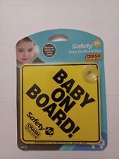 Safety 1st Baby On Board Sign Yellow Brand New In Package With Suction Cup