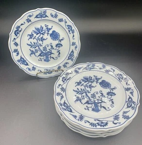 Blue Danube Blue Onion Banner Mark Set Of 6 Side Plates - Picture 1 of 7