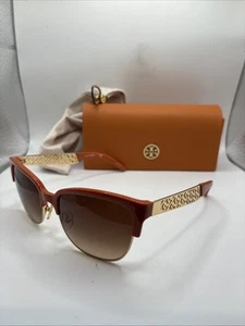 OCCHIALI DA SOLE TORY BURCH TY 6032 3013/13 ORO ARANCIONE 56/18/140 - Foto 1 di 9