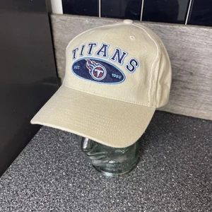 Gorra ajustable vintage Tennessee Titans Twins Enterprise bronceada NFL - Imagen 1 de 8