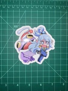 Konosuba Aqua Anime UV wasserdichte Aufkleber 3,50”x3,50” - Bild 1 von 3