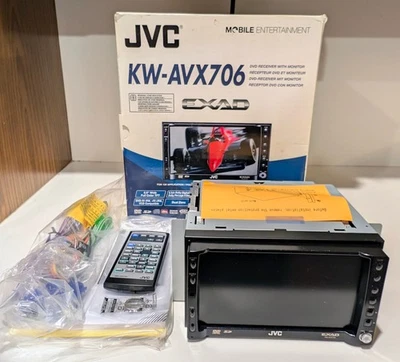 JVC KW-AVX706 EXAD Car Radio Stereo Deck Double Din w/Remote - Image 1 of 4
