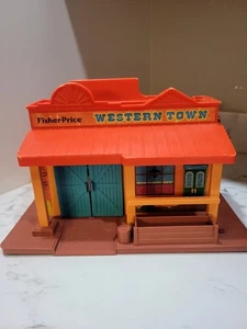 Vintage 1982 Fisher Price Little People Western Town #934 Building Only - Picture 1 of 13