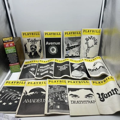 14 Vintage Broadway Playbills- Some Signed- See Photos- AB121 - Image 1 of 4