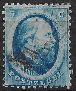 Netherlands 1864  NVPH no 4, 5 cents blue - Picture 1 of 2